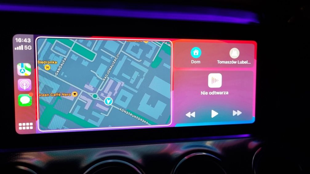 Aktywacja CarPlay Android Auto AMG MENU Mercedes Zdalnie