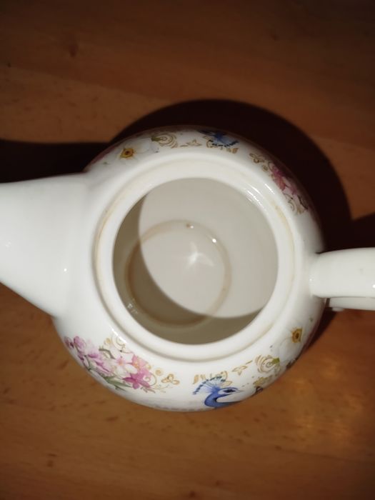 Zestaw do herbaty i filizanki z porcelany Peacock Tea For One - Elegan