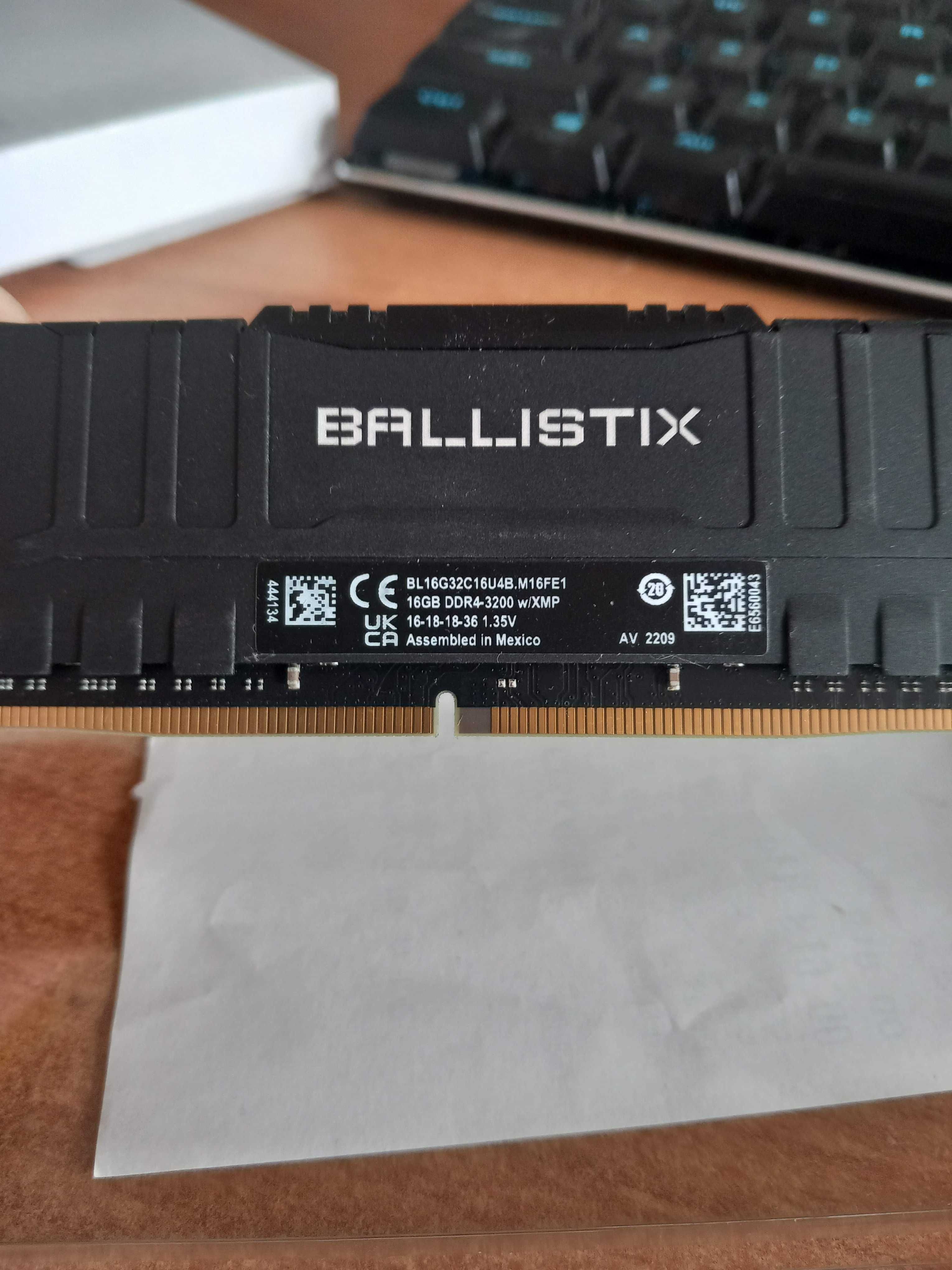 BALLISTIX Crucial, DDR4 32GB (2x16), 3200Mhz, CL16