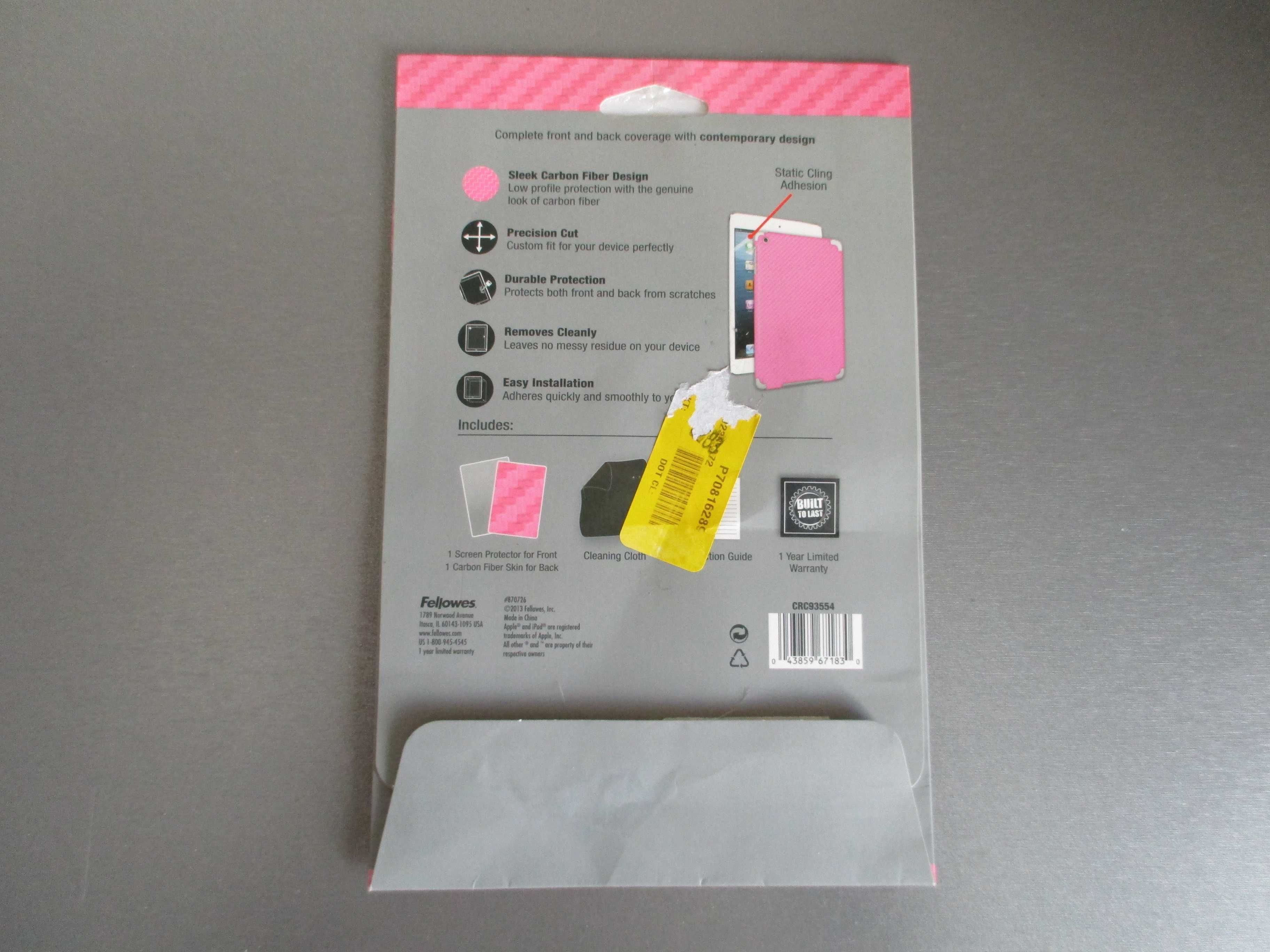 Защитная пленка плівка Cаrbon на iPad mini 1 2 3 A1489 A1455 A1432