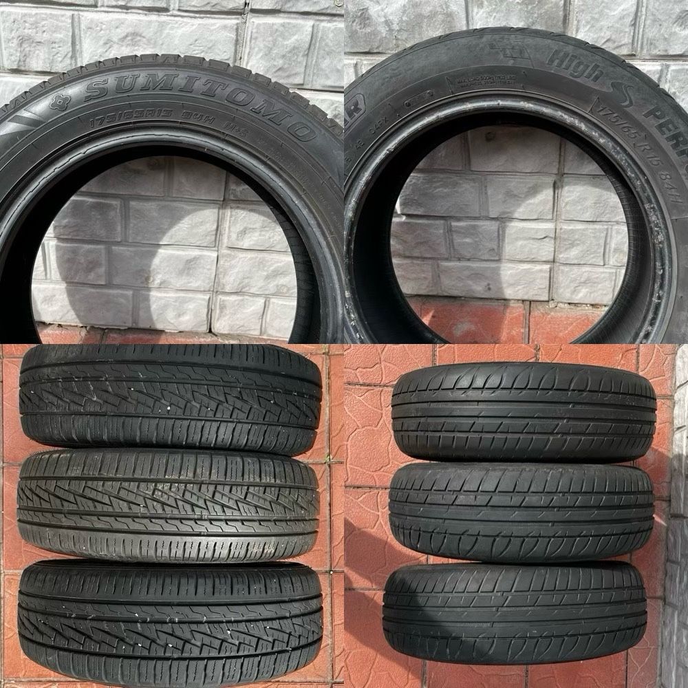 6 ШТУК!!! 175/ 65 r15 SUMITOMO HTR A/S P02,  TIGAR high performance