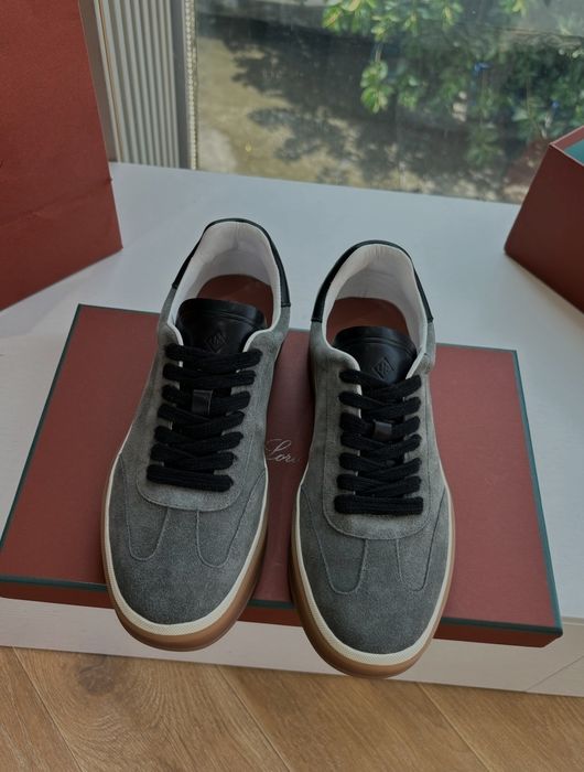 Loro Piana Loafers – Skórzane mokasyny z kaszmirem