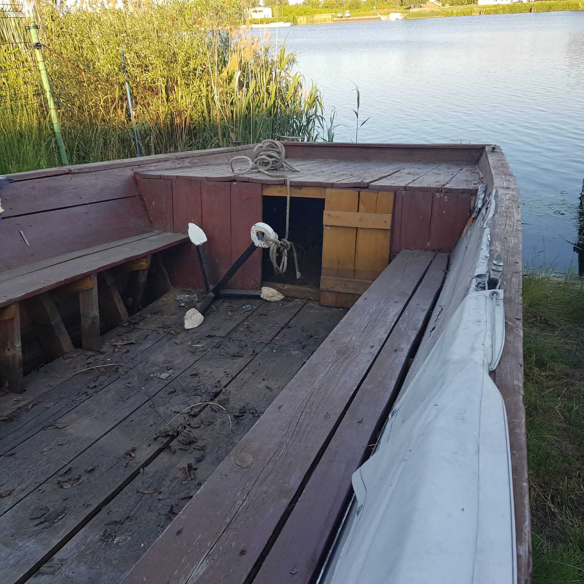 dobra CENA; łódz płaskodenna gallera drewniana-zadzwoń dogadamy się