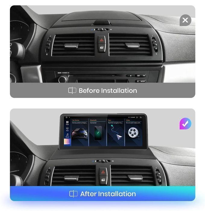 Ekran Radio do BMW X3 E83 10.25" Android Auto CarPlay Navi PL