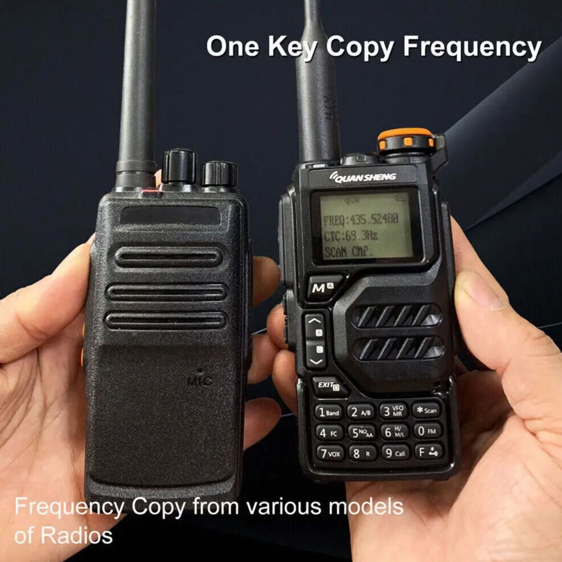 Comunicador walkie talkie  Quansheng UV K5 5W Tri Band Portátil