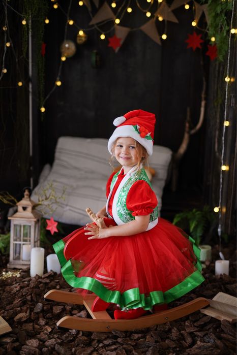 Костюм ельфійка ельф эльф помічниця санта гном