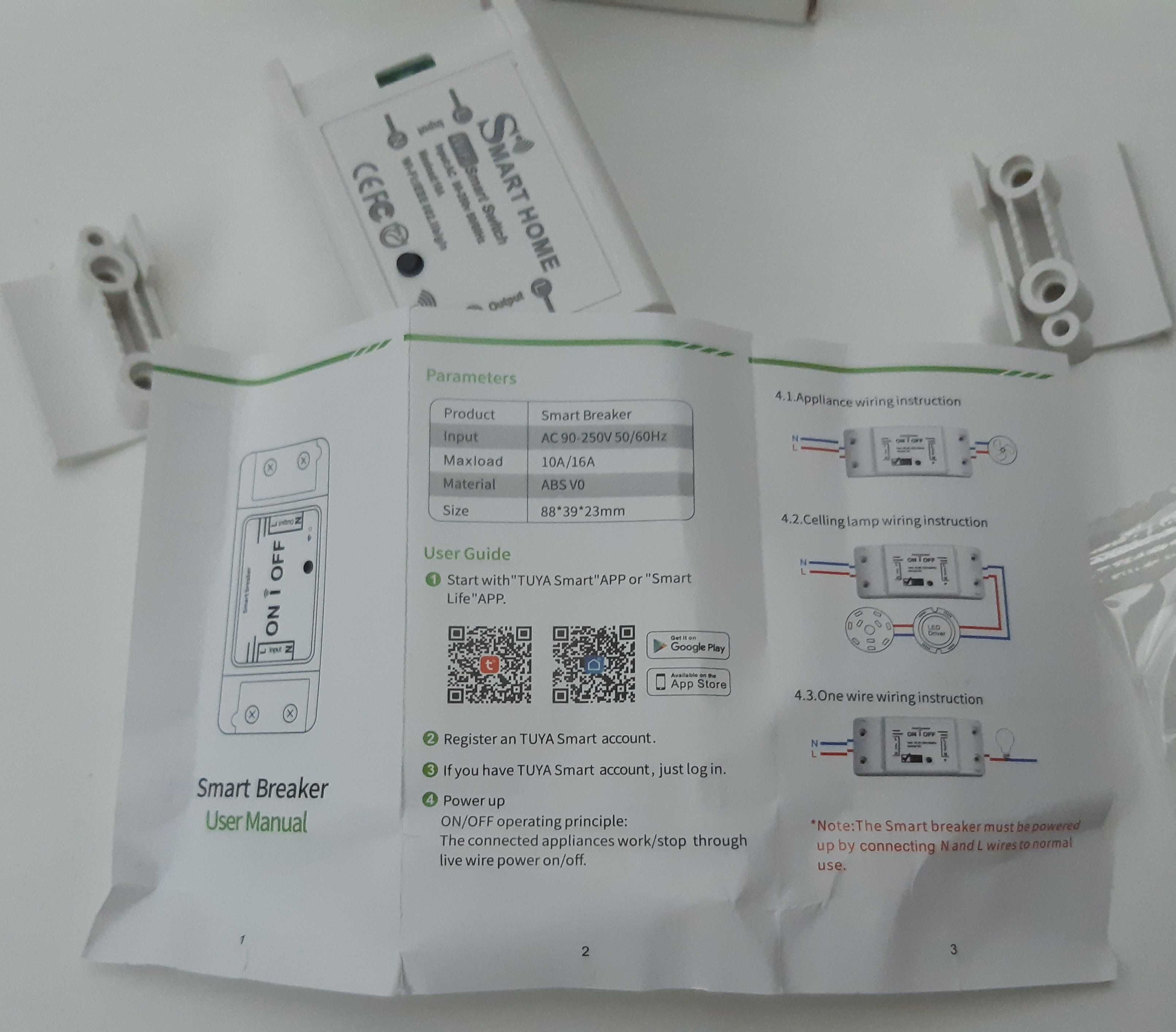 Interruptor Inteligente Wi-Fi Alexa Hey Google DIY Smart Switch Novo