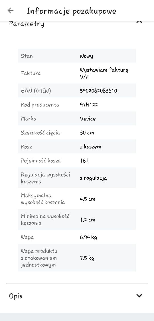 Sprzedam ,odbiór osobisty!