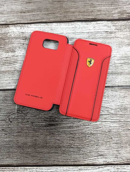 Etui Futerał Ferrari do Samsung Galaxy S6 + Szkło Hartowane