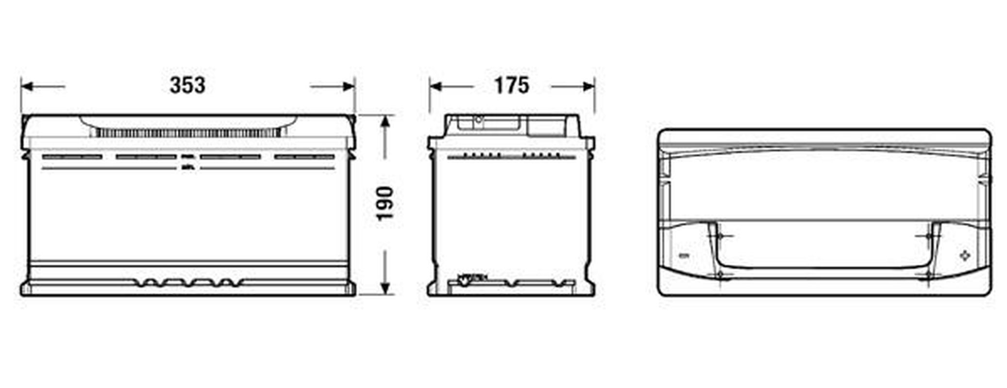 Akumulator Exide Premium 100ah 900a 100 Ah Ea1000