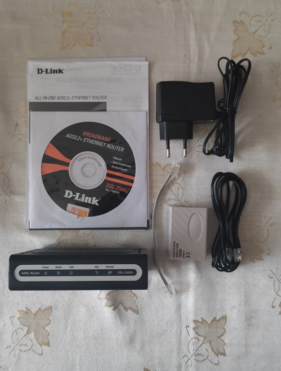 Продам маршрутизатор, роутер.D-link DSL-2500U.Clobo