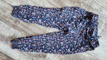 Spodnie letnie szarawary w kwiatuszki Primark 104