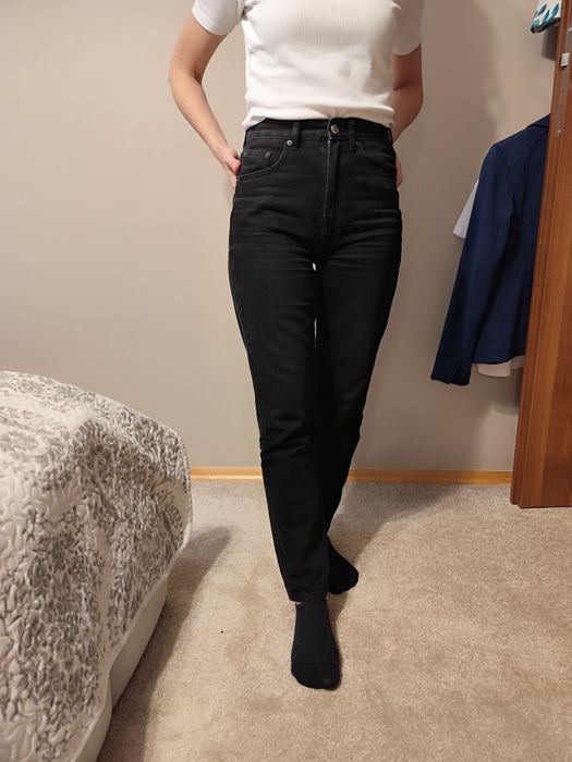 Jeansy damskie mom fit