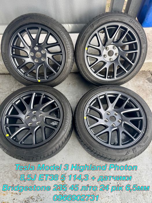 Нові колеса диски R18 235 45 5 114,3 Tesla Model 3 Highland Photon
