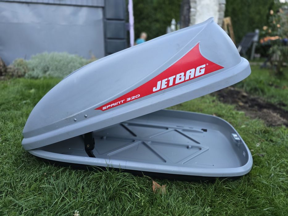 Bagażnik box boks kufer trumna na dach na poprzeczki belki firmowy