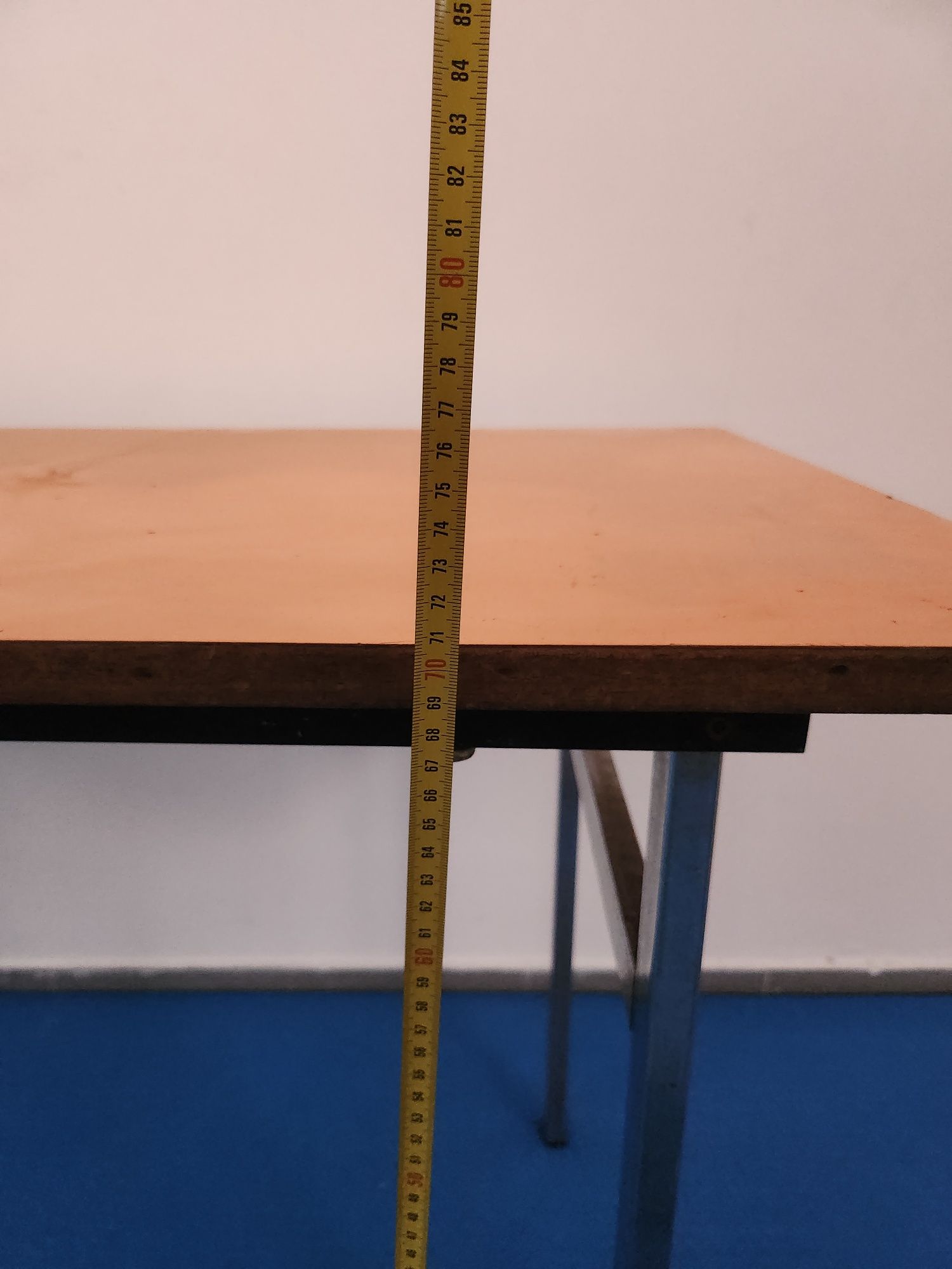 Mesa retangular tampo laranja