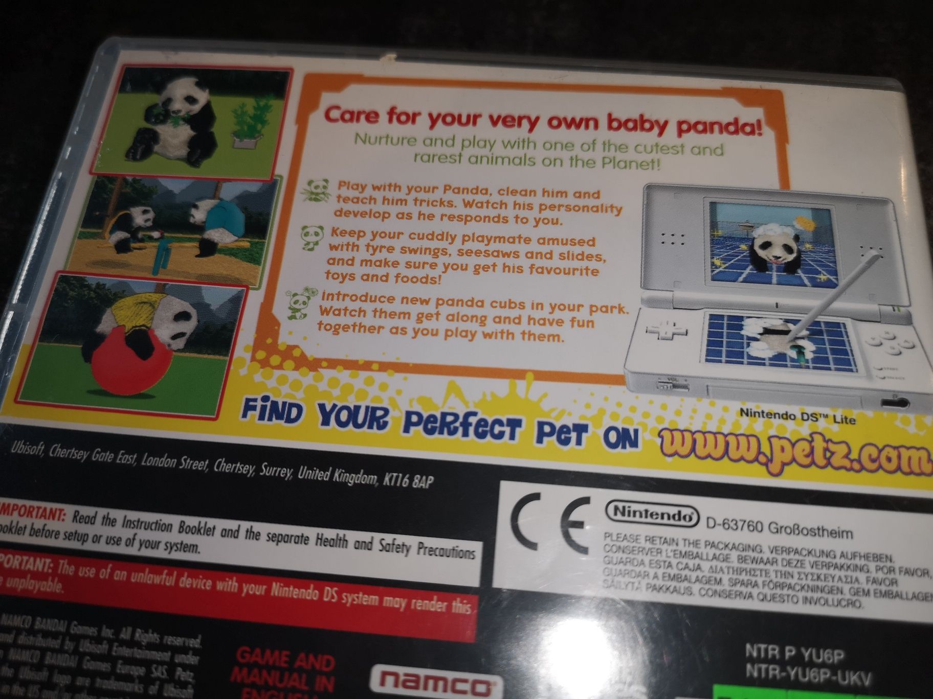 Petz My Baby Panda DS NINTENDO gra ANG (komplet BDB) sklep Ursus