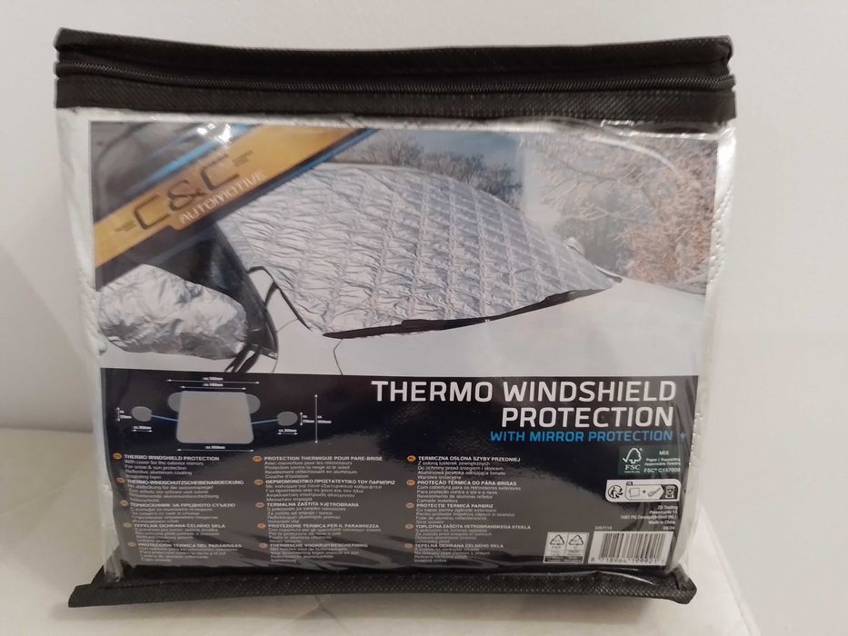 Mata pokrowiec na przednią szybę auta, antyszronowa NOWA