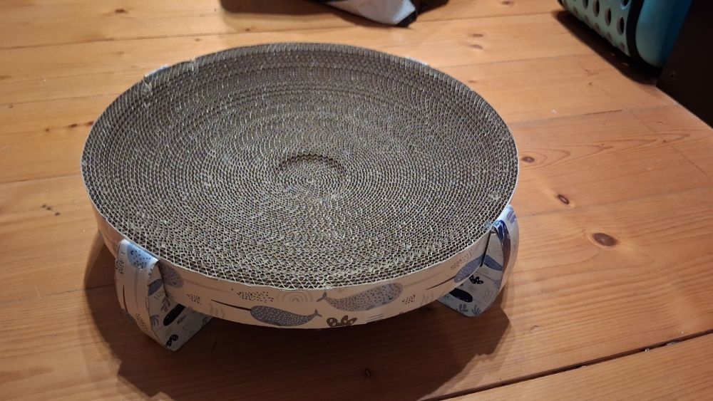 Drapak dla kota, legowisko do drapania, 2 w 1, okrągłe. 36x10