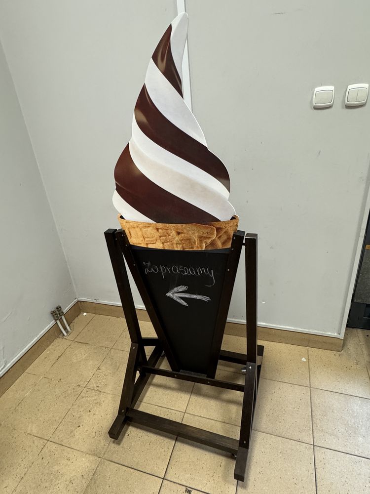Potykacz stojak reklamowy LODY WŁOSKIE