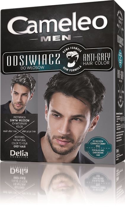 Cameleo Men Anti-Grey Hair Color Odsiwiacz Do Włosów 01 Black (P1)