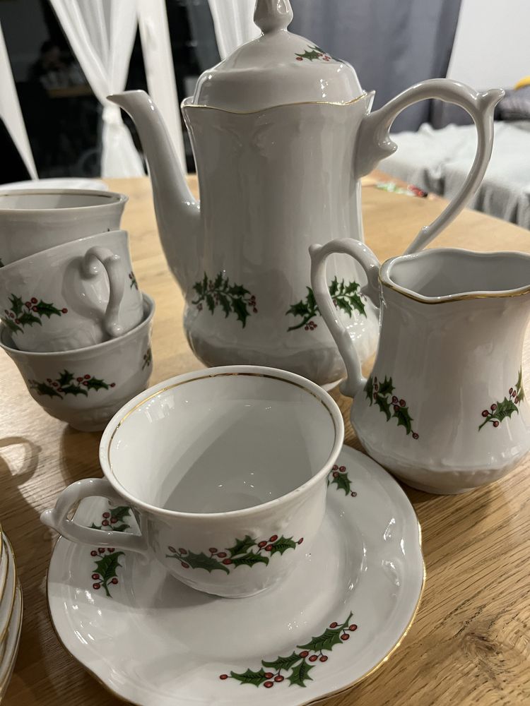Komplet serwis do kawy/herbaty porcelana włocławek