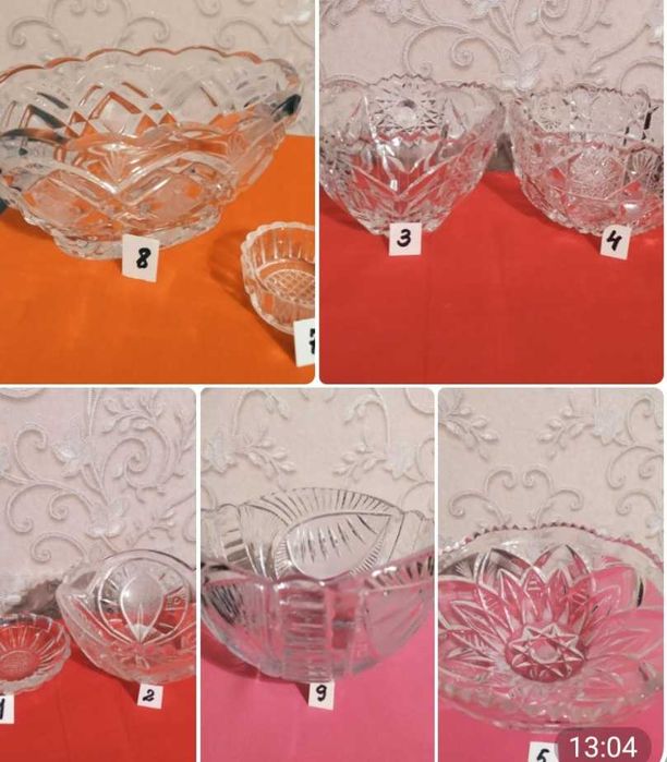 Вазы хрустальные ссср