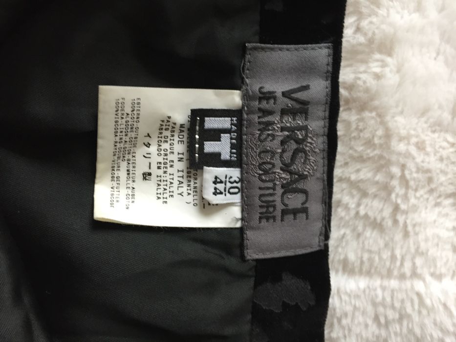 Spódnica Versace Jeans Couture oryginalna welurowa jak nowa M30/44