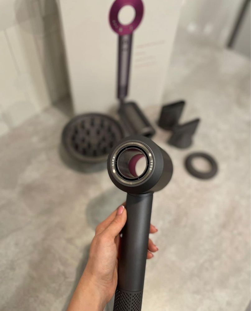 Фен для волося Dyson Supersonic HD07 (Nickel/Fuchsia)