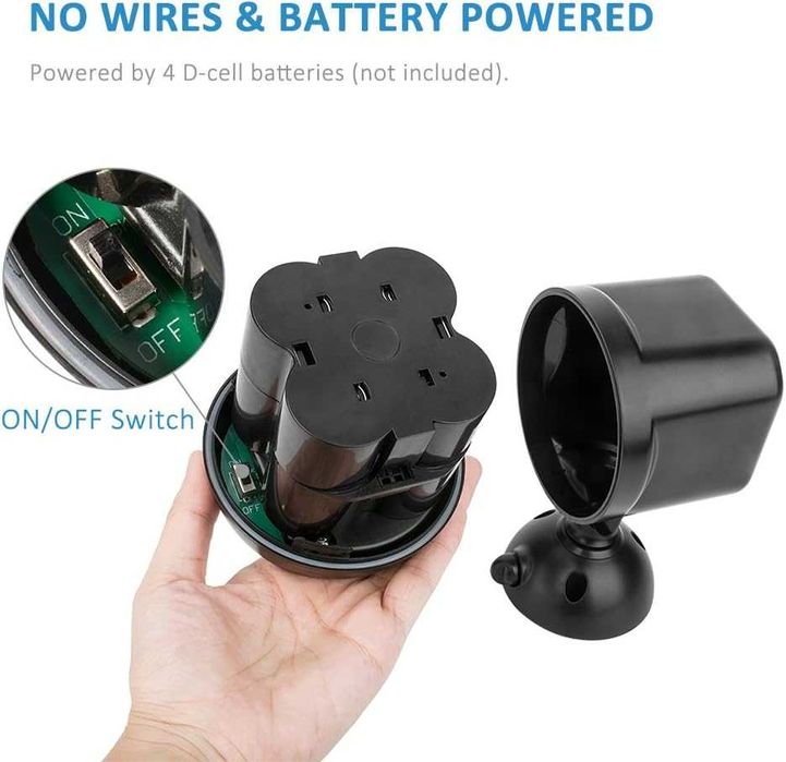 Czujnik ruchu/ lampa/ lampa/ halogen/ 3 szt/ NICREW !7866!