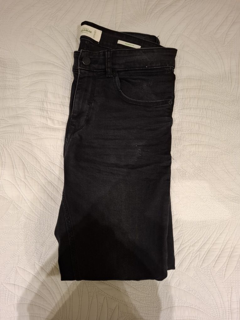 Calças de ganga pretas Pull&Bear