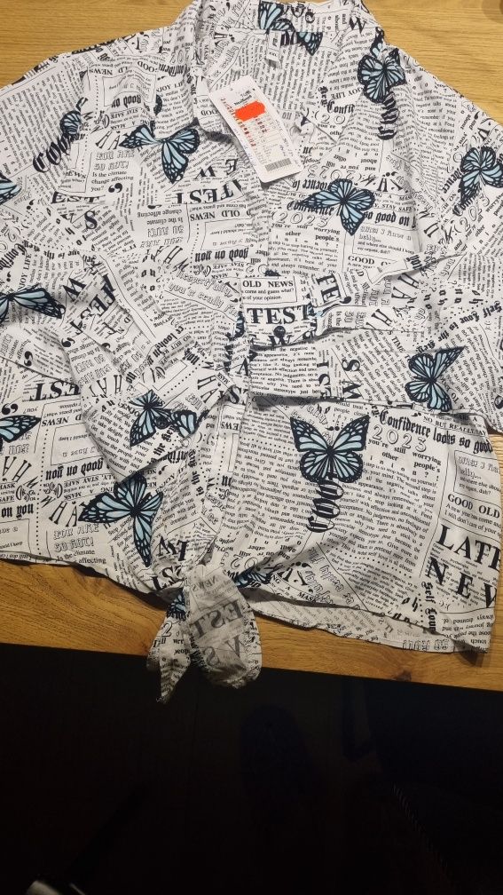 Koszula z długim rękawem NEW YORKER XXL print NOWA z metką