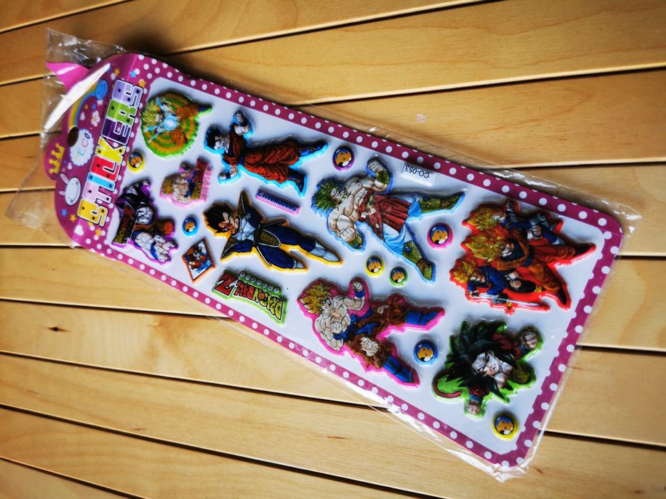 Naklejki 3D Dragon Ball Z/GT Vintage Unikat Nowe w folii