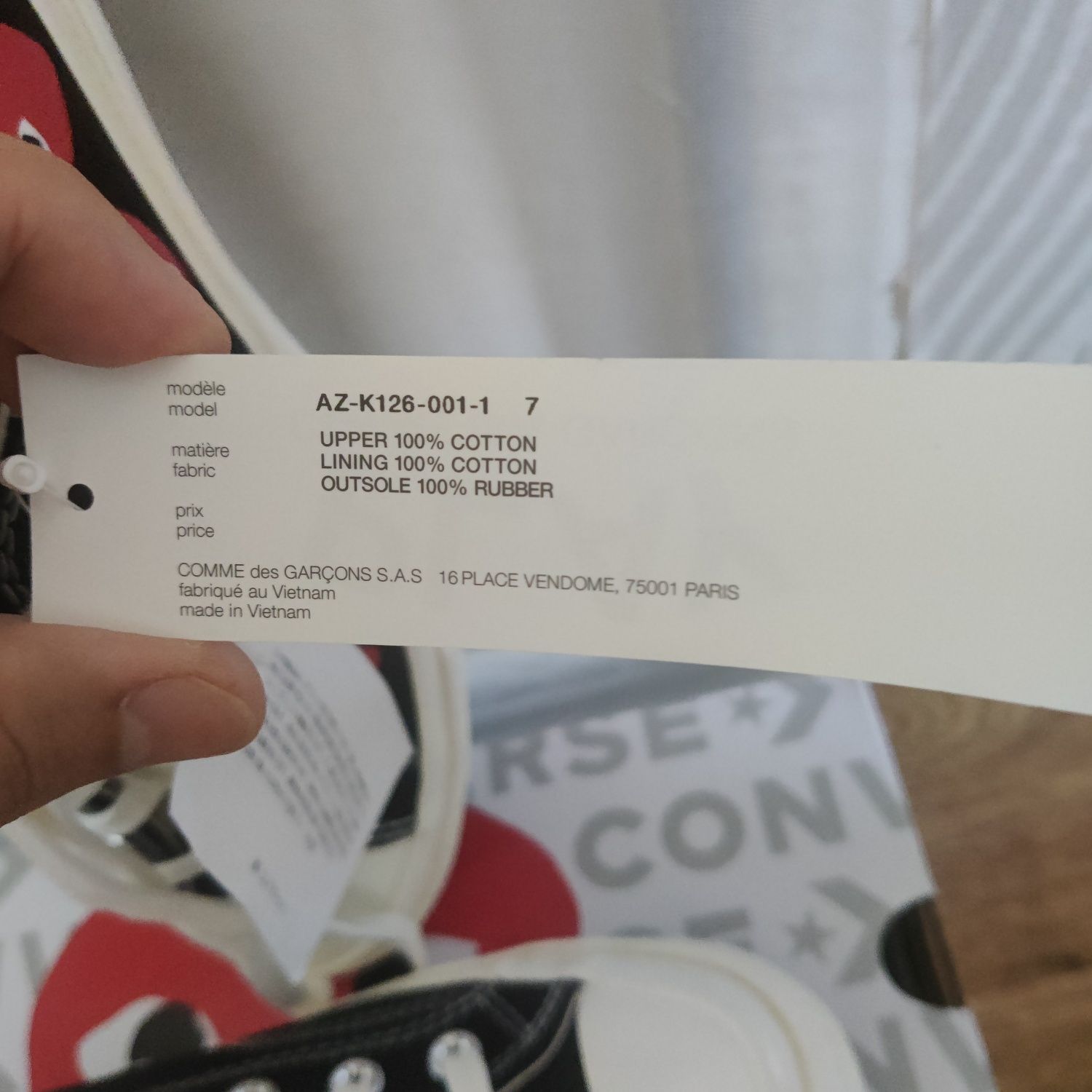 Кеди Converse x Comme des Garçons PLAY Chuck 70 Multi Heart