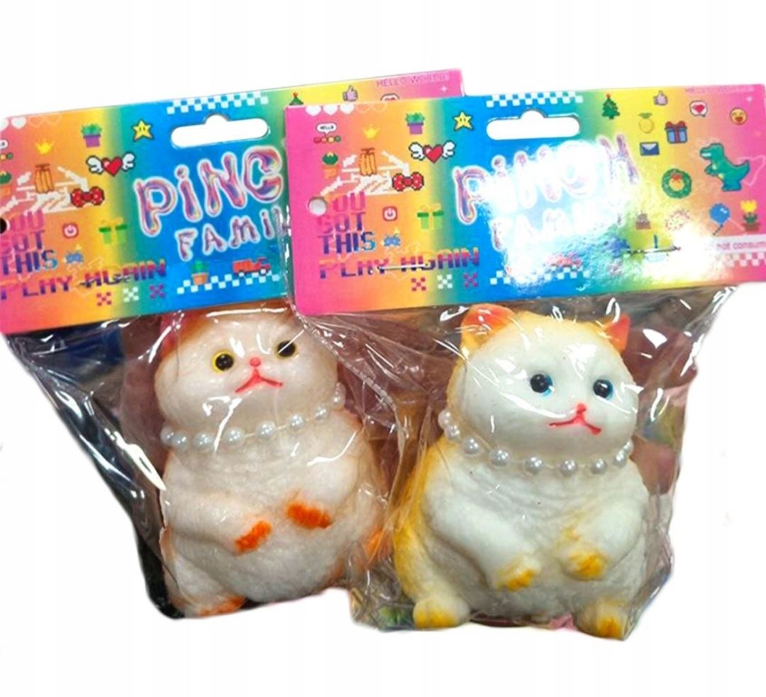 Gniotek antystresowy squishy moczi ściskacz zabawka kot