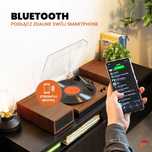 Gramofon Fenton z głośnikami BT RCA. RP165