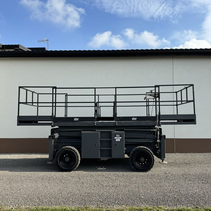 WYNAJEM - zwyżka nożycowa 10m Diesel 4x4 - minimum 3dni