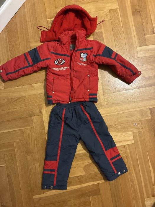 Komplet zimowy kurtka + spodnie 98