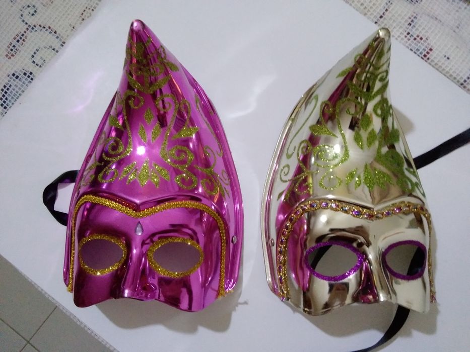 Máscaras metalizadas festa, para adulto.