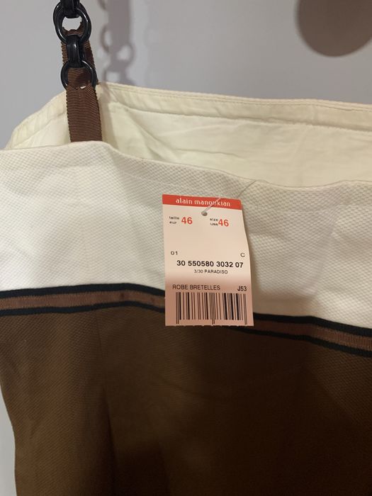 Vestido verao tecido algodao pique marca alain manoukian