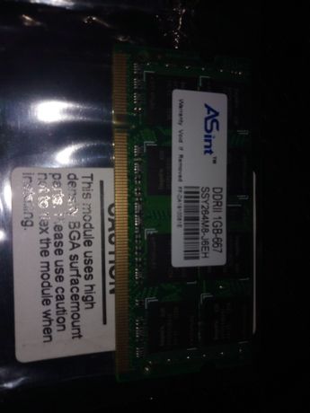 1 GB memória para portátil DDR2 667Mhz PC2 5300