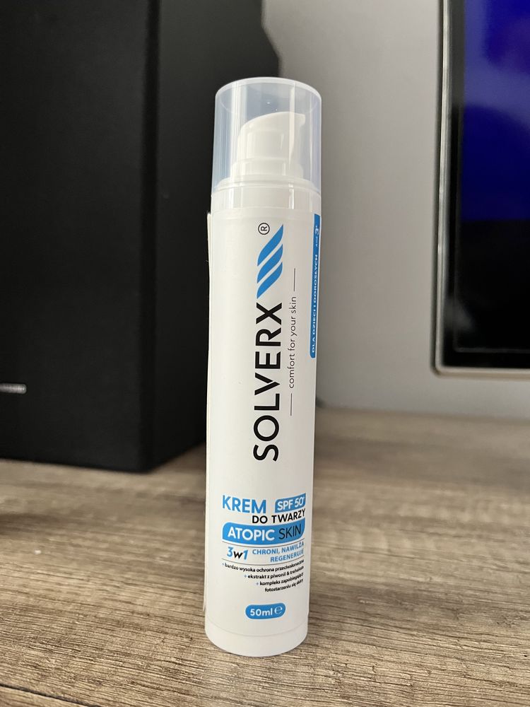 SOLVERX SPF krem do twarzy Atopic Skin