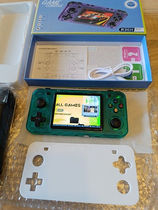 Konsola przenośna R36H Zielona 15tys gier Gameboy Pegasus NDS PS1 NOWA