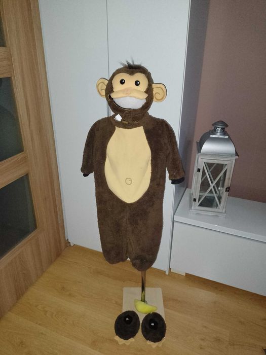 NOWY strój karnawałowy GORYL MAŁPA SZYMPANS przebranie 86/92 (103)