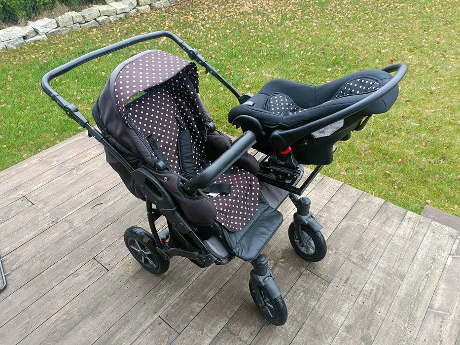 Wózek dziecięcy podwójny DORJAN bliźniaki lub rok po roku