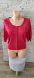 Sweter z rękawem 3/4 damski czerwony XL/42 Be Beau