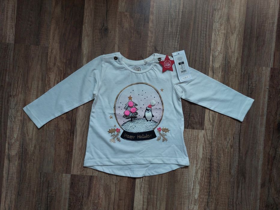 Świąteczne bluzki rozm.80