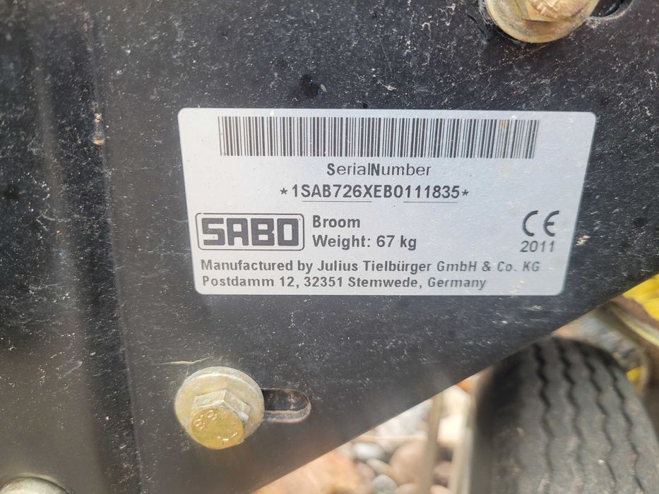 Zamiatarka Sabo Tielburger do traktorka kosiarki kpl Polecam!!!