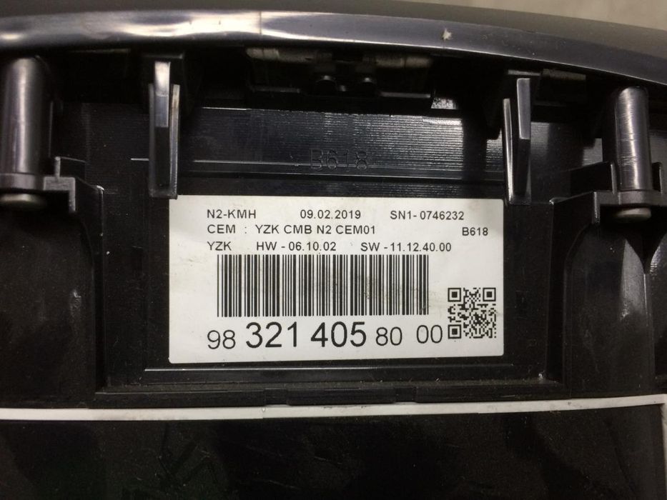 Quadrante / painel de instrumentos CITROËN C3 III Van (SX_, SY_)