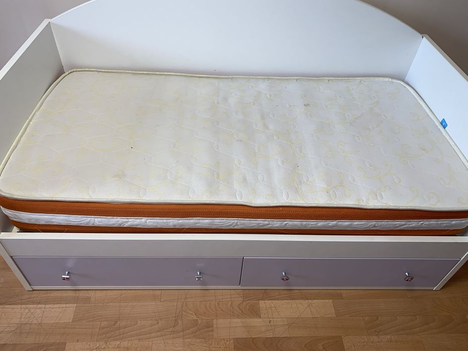 Ліжко дитяче з шухлядами для дівчинки